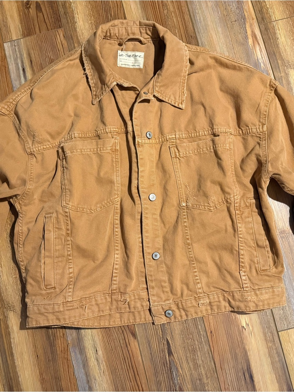 We The Free Men's Caramel Button-Up Shirt Jacket